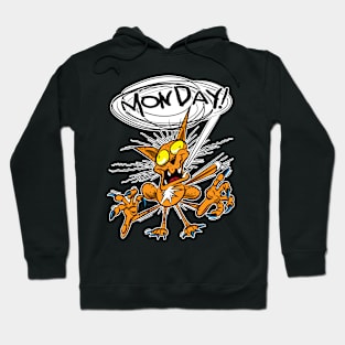 MONDAY! I Hate Mondays, cat Hoodie